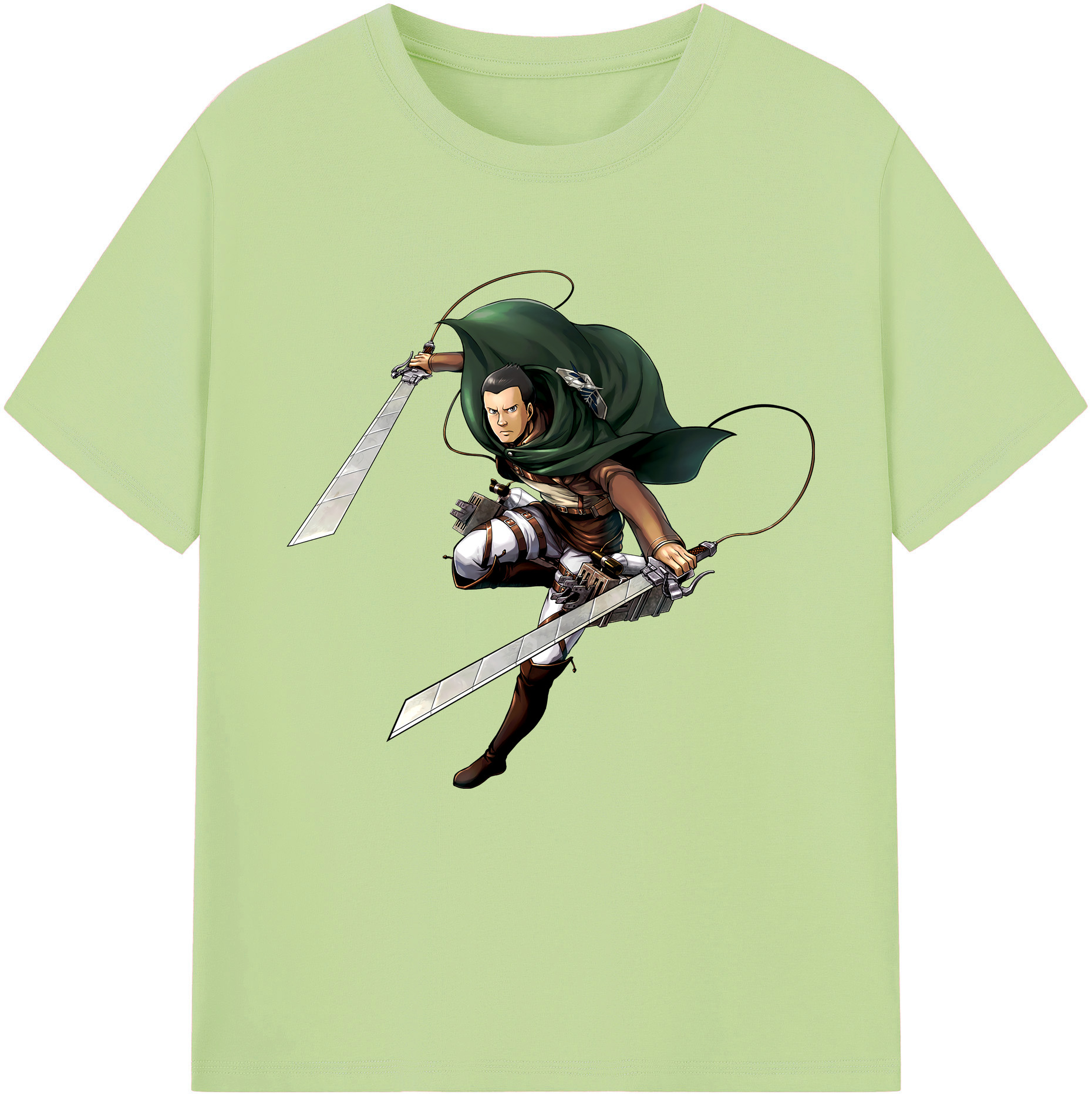 （画像用） 進撃の巨人 Attack on Titan 綿100％半袖Tシャツ（フロントプリント）